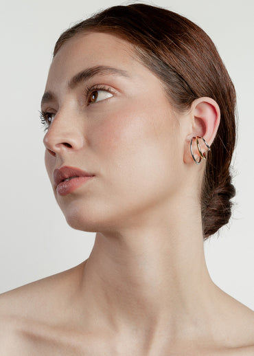 Nethos Trio Earcuff Dorado Plateado