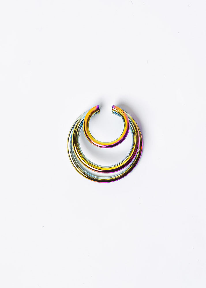 Nethos Trio Earcuff Dorado Plateado