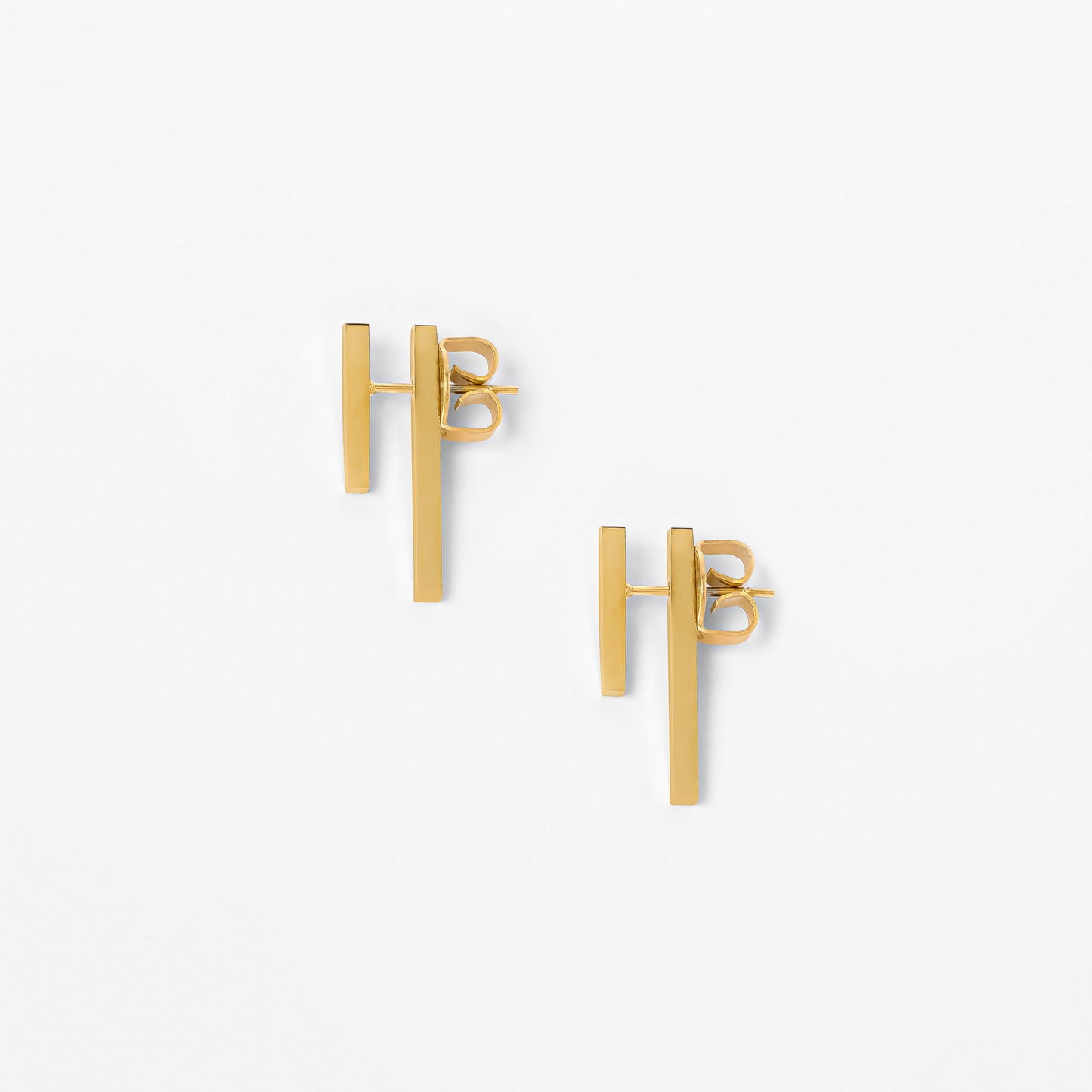 Aretes Bastoni Mini Plateado