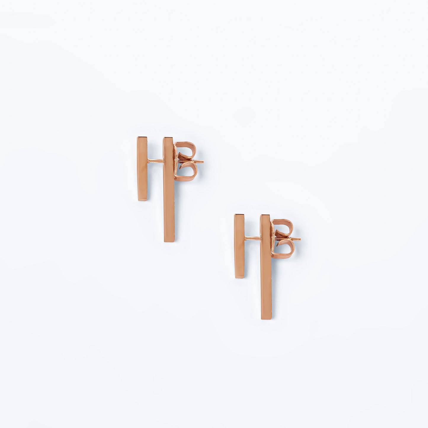 Aretes Bastoni Mini Plateado