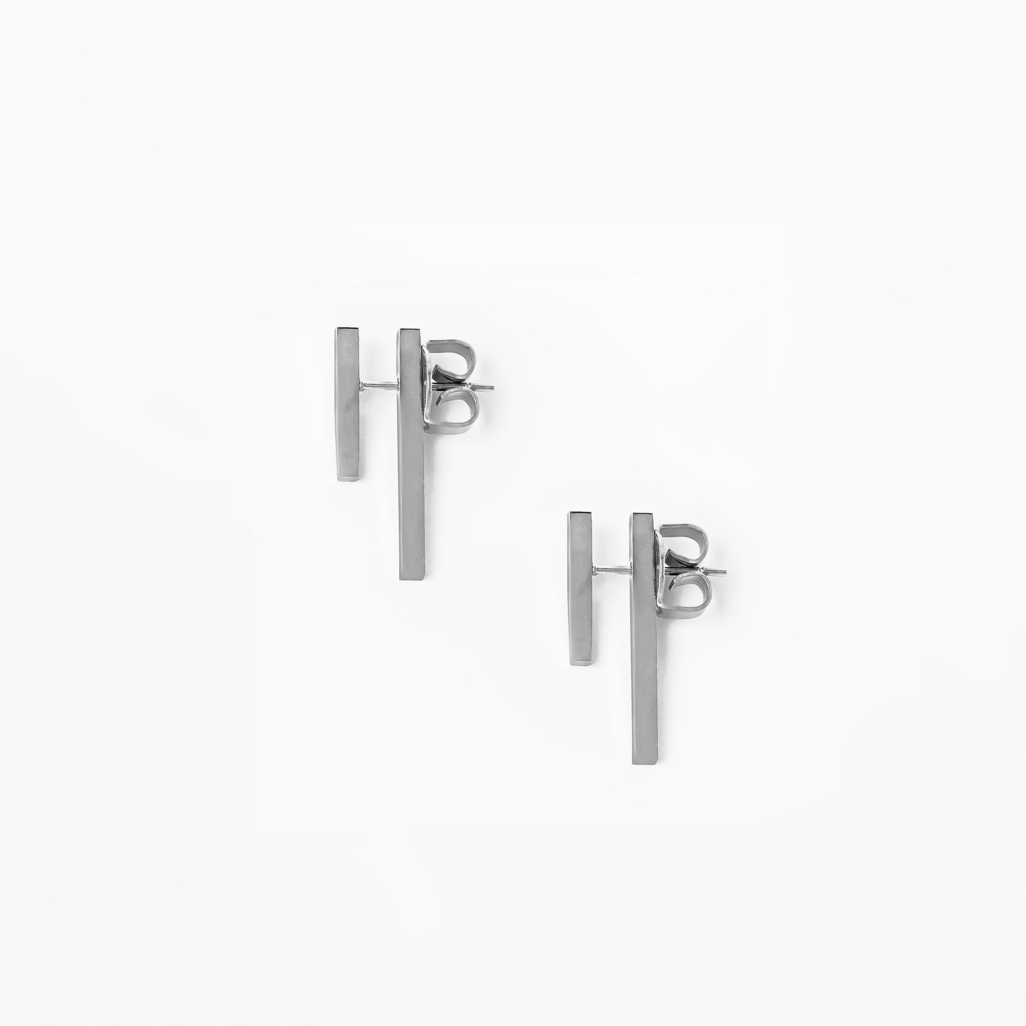 Aretes Bastoni Mini Plateado