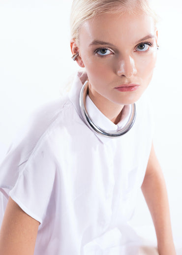 Chunky Choker Plateado