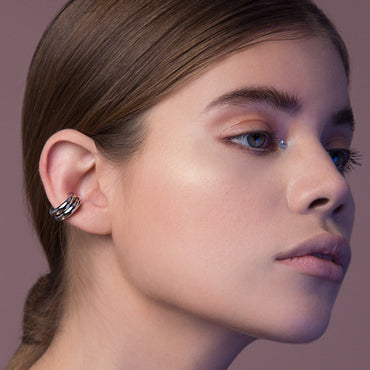 Chunky Earcuff Plateado