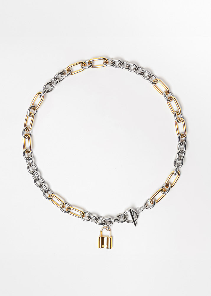 Collar Hestia Dorado Plateado