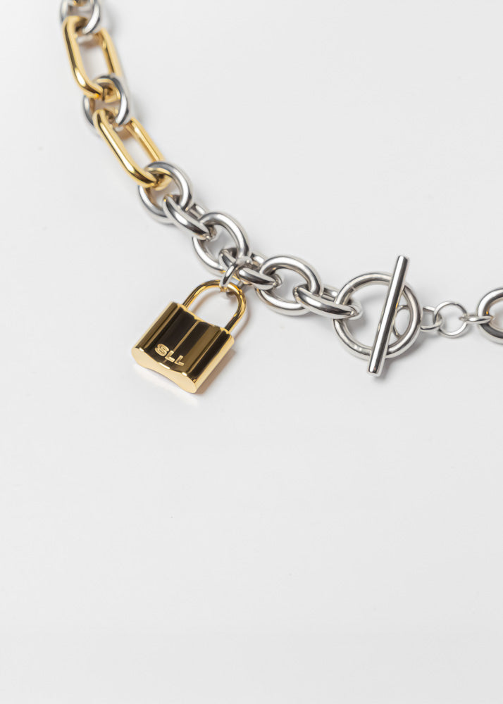 Collar Hestia Dorado Plateado