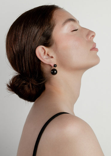 Aretes Maxi Saka Negro