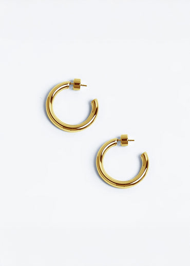 Small Chunky Hoops Negro