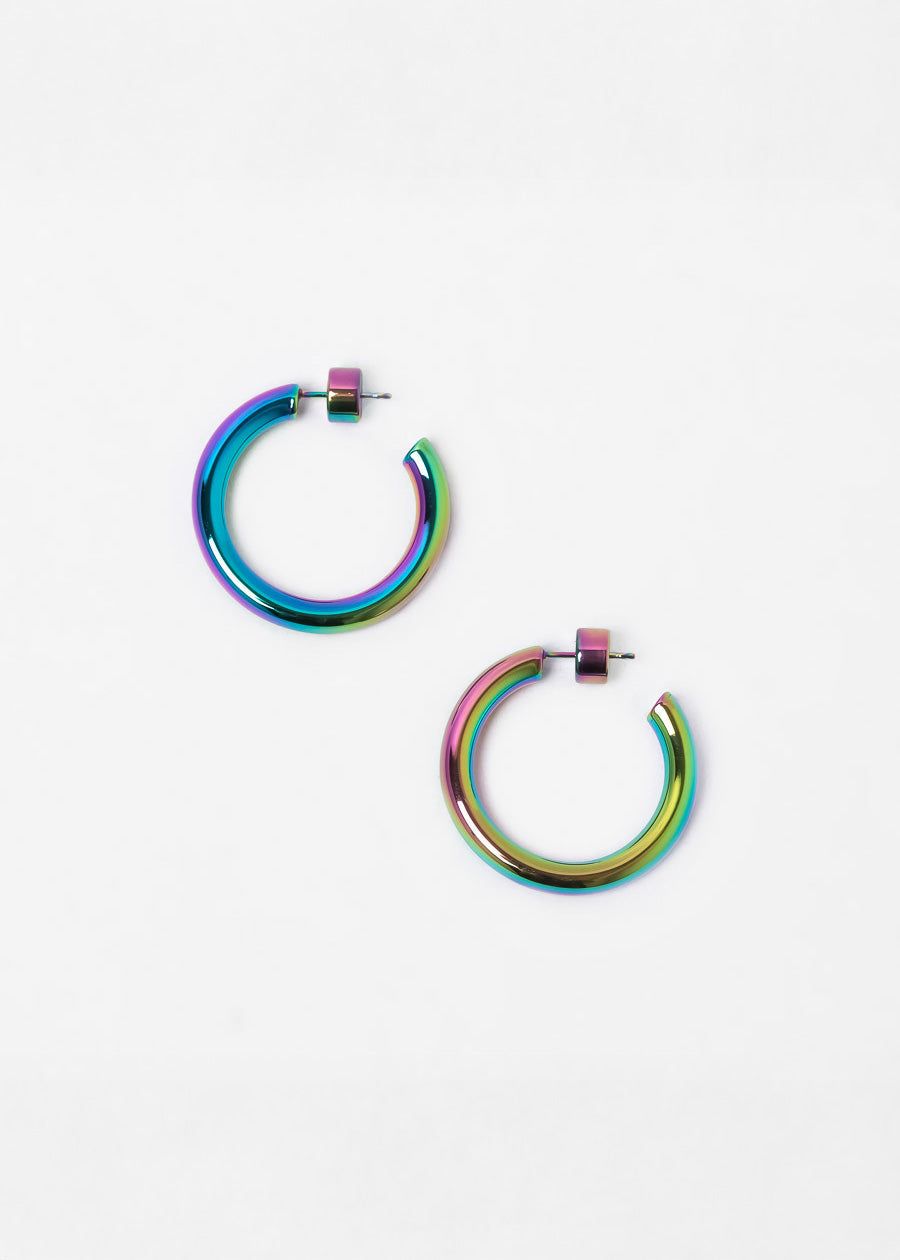 Small Chunky Hoops Negro