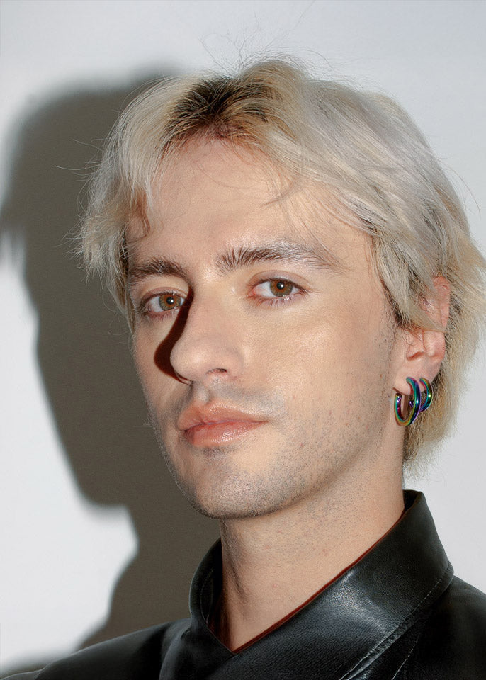 Small Chunky Hoops Holographic