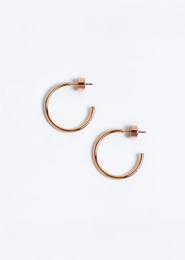 Small Thin Hoops Dorado