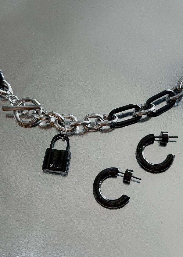 Combo COLLAR HESTIA + POLY HOOPS