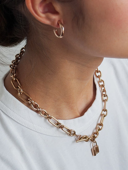 Combo COLLAR HESTIA + POLY HOOPS