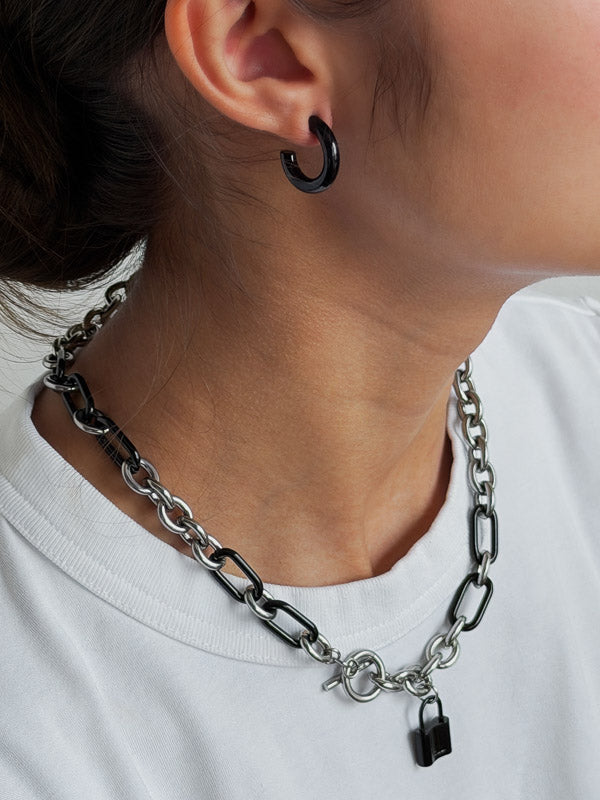 Combo COLLAR HESTIA + POLY HOOPS