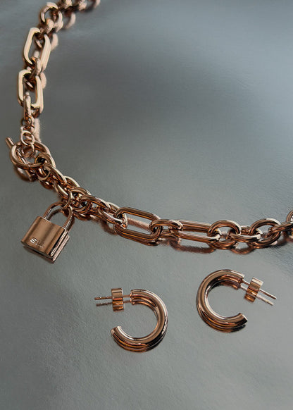 Combo COLLAR HESTIA + POLY HOOPS