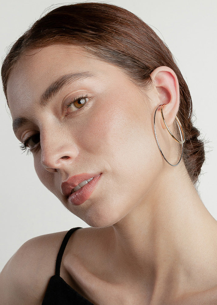 Nethos Maxi Earcuff Dorado Plateado