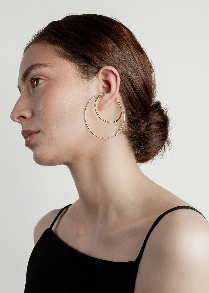 Nethos Maxi Earcuff Dorado Plateado