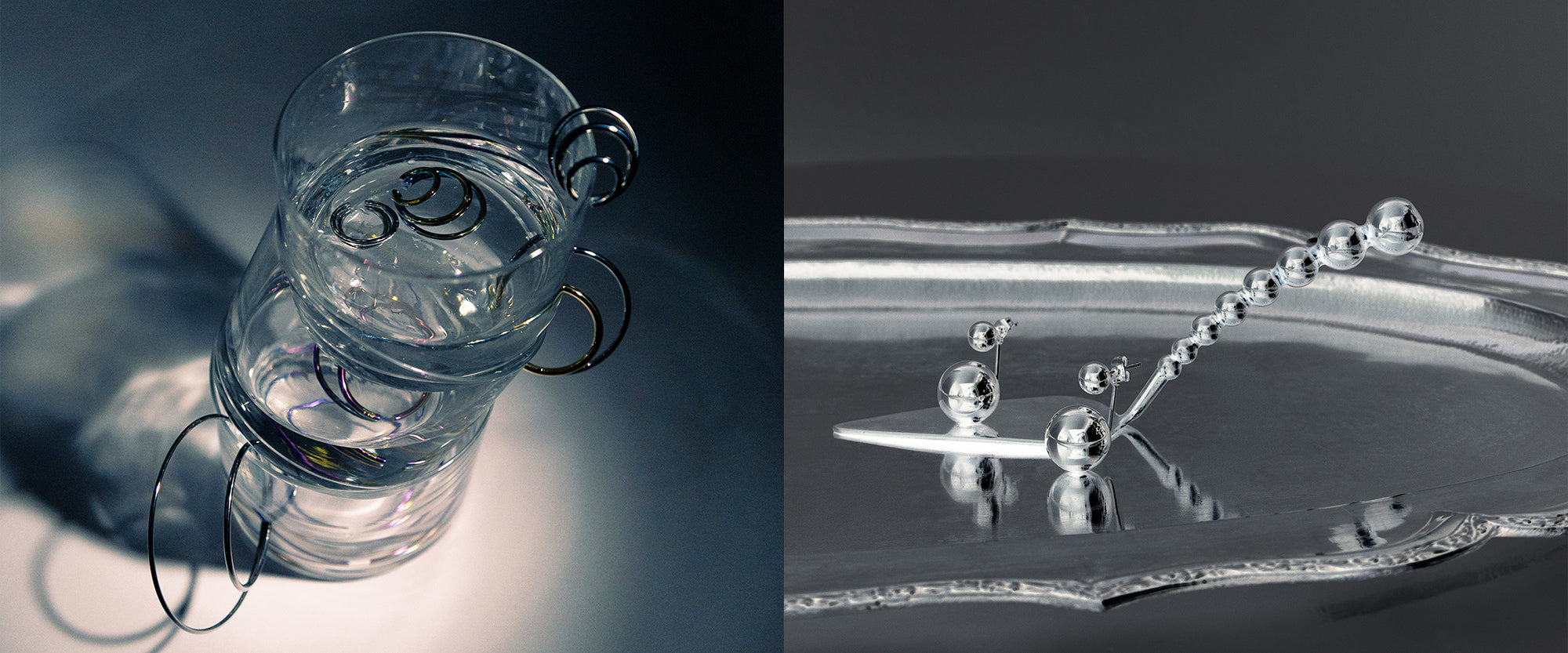 Fotos artísticas de joyas en acero