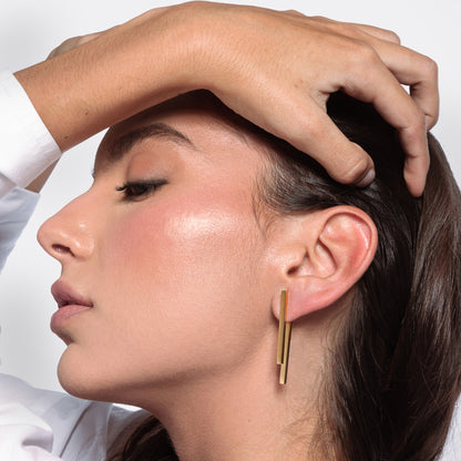 Aretes Bastoni Dorado