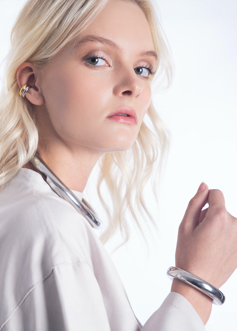 Chunky Choker Plateado