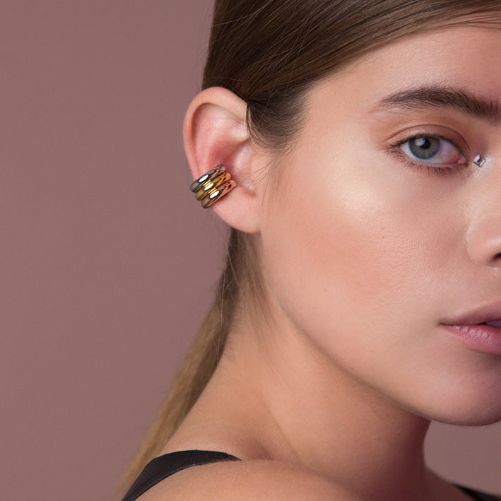 Chunky Earcuff Plateado
