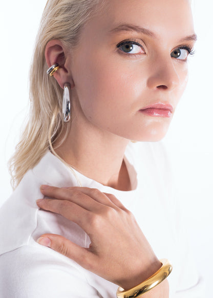 Chunky Hoops Plateado