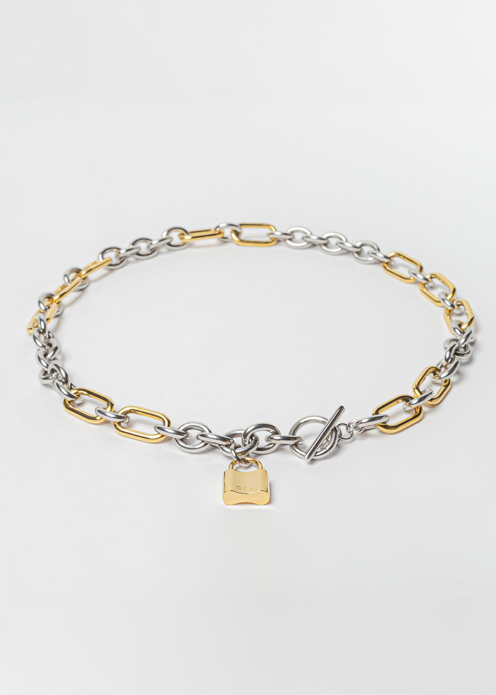 Collar Hestia Dorado Plateado