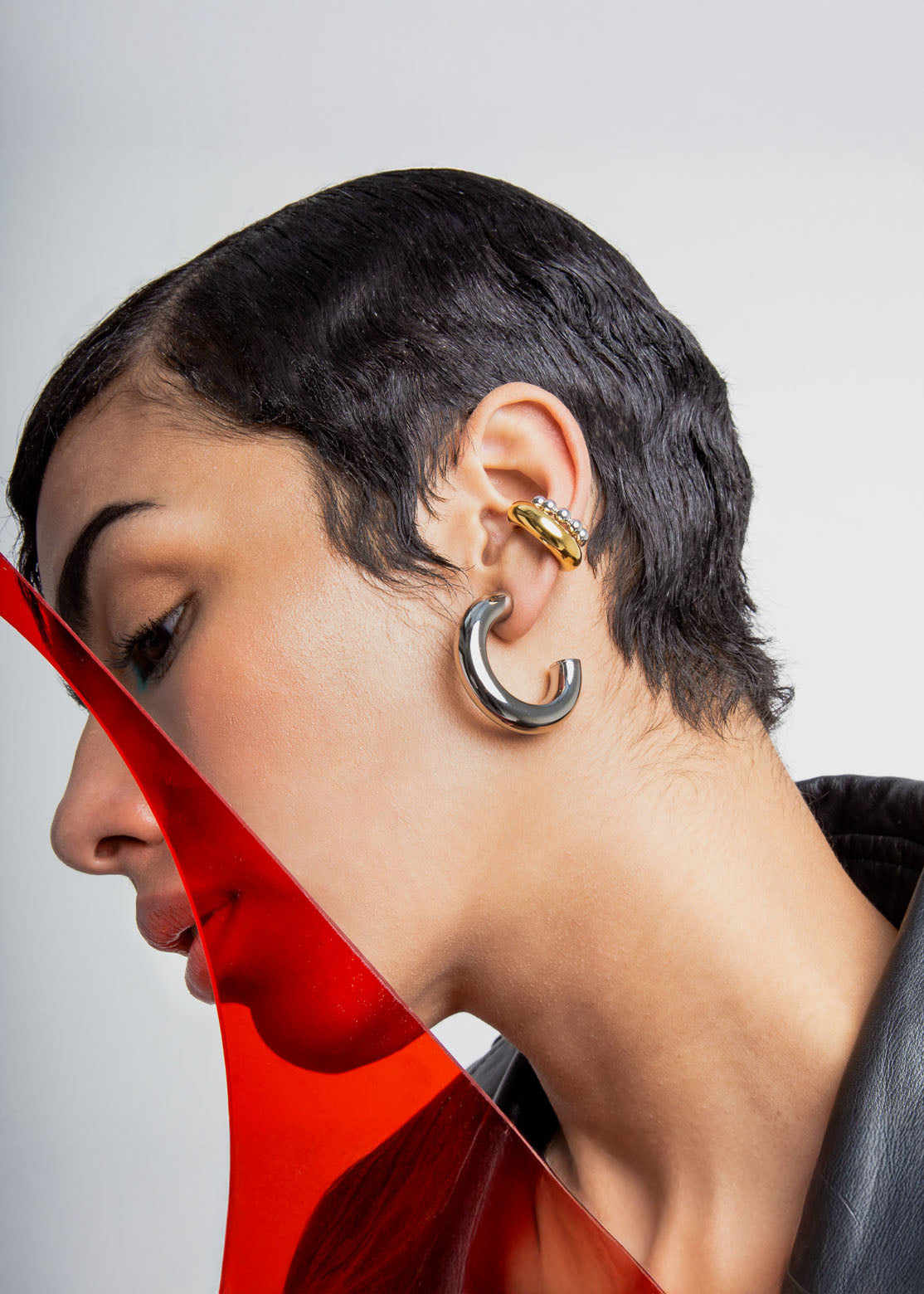 Menik Hoops Plateado