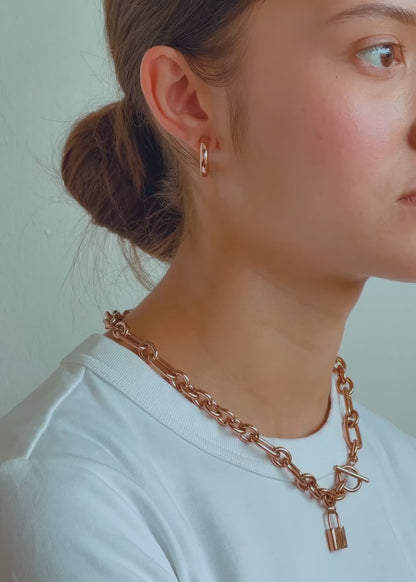 Combo COLLAR HESTIA + POLY HOOPS