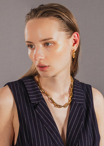 Small Chunky Hoops Dorado