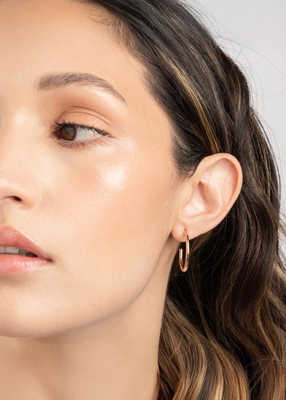 Small Thin Hoops Dorado