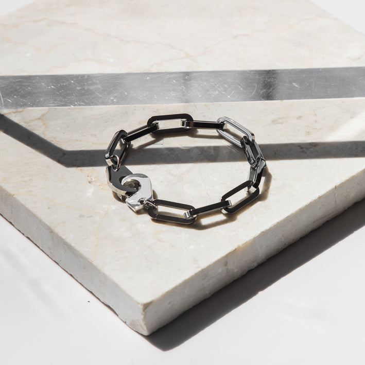 Brazalete Zeus Plateado